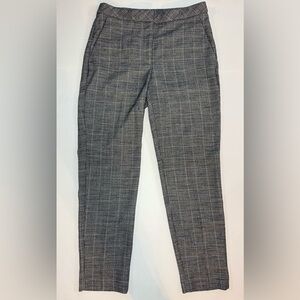 H&M Gray Plaid Ankle-Length Slacks Size 4